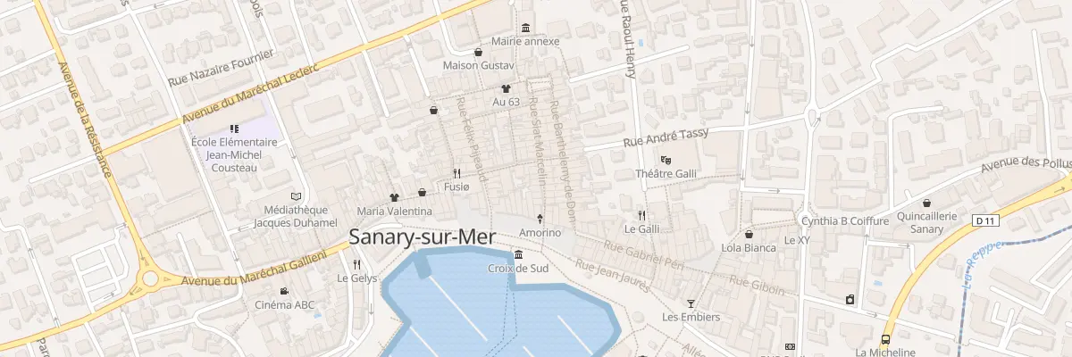 Plan du 11 Rue Marcellin Siat à Sanary-sur-Mer