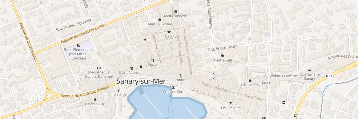 Plan du 13 Rue Marcellin Siat à Sanary-sur-Mer