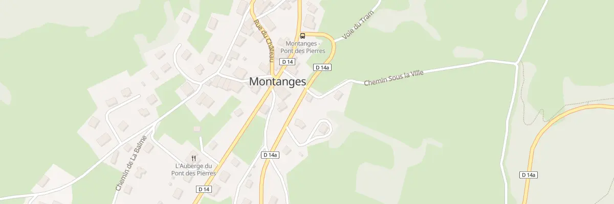 Plan du 153 Rue du Pont des Pierres à Montanges