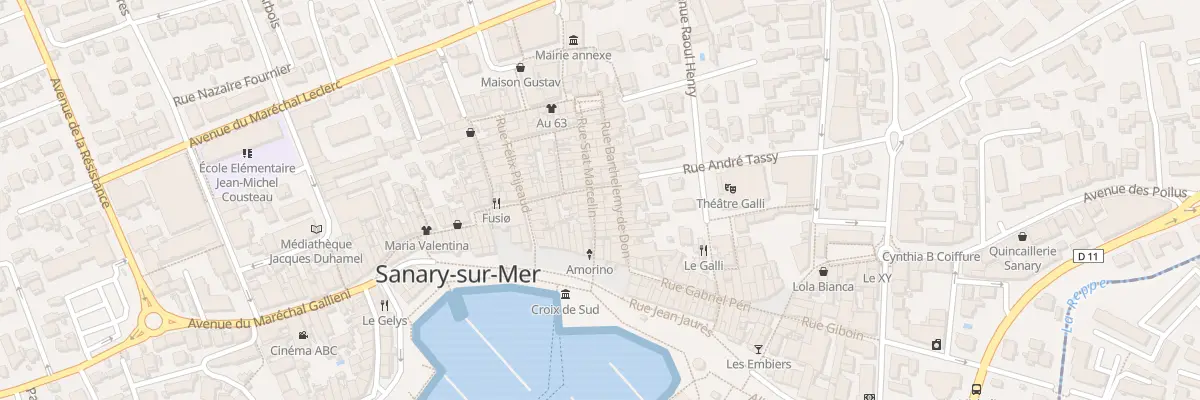 Plan du 16 Rue Marcellin Siat à Sanary-sur-Mer