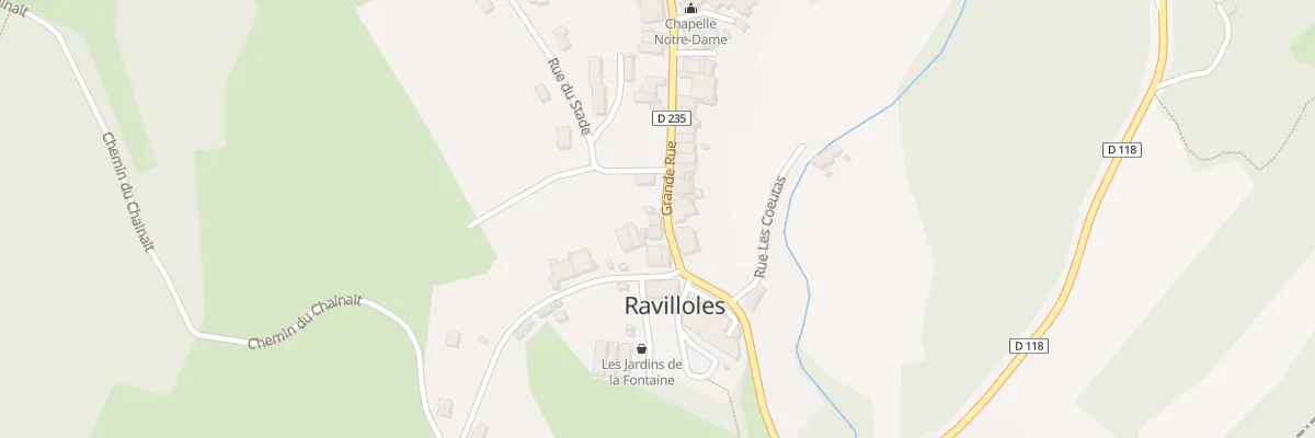 Plan du 7 Grande Rue à Ravilloles