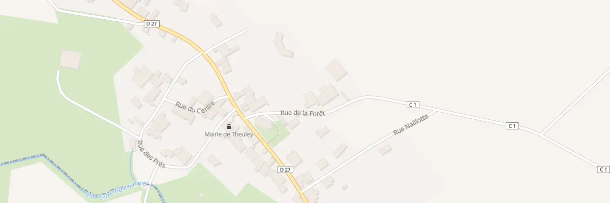 Plan du 3 Rue de la Foret à Theuley