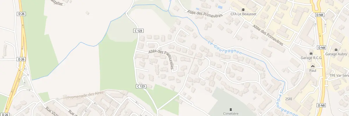 Plan du 15 Rue du Lot les Pastourelles au Beausset