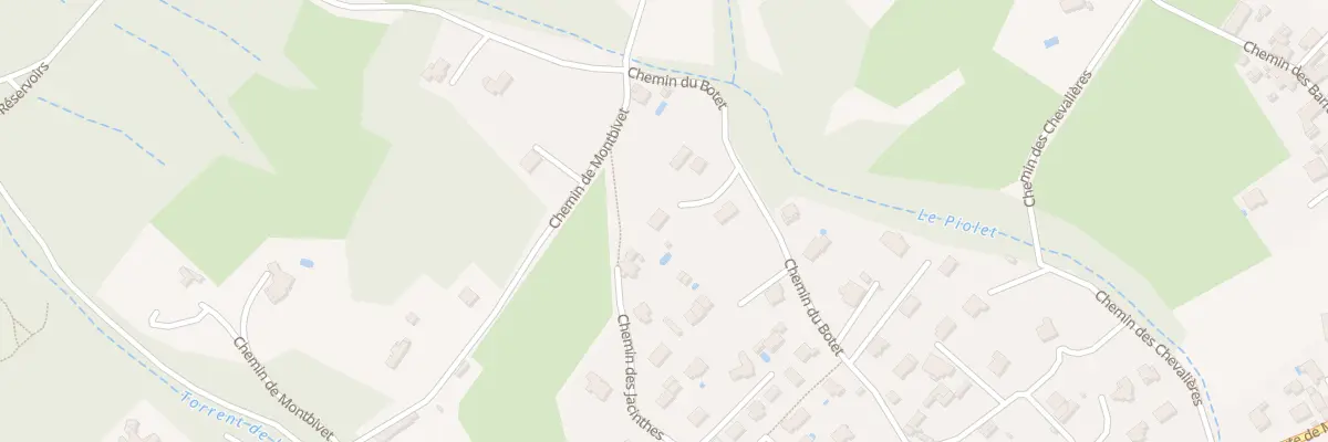 Plan du 245 Che du Botet à Biviers