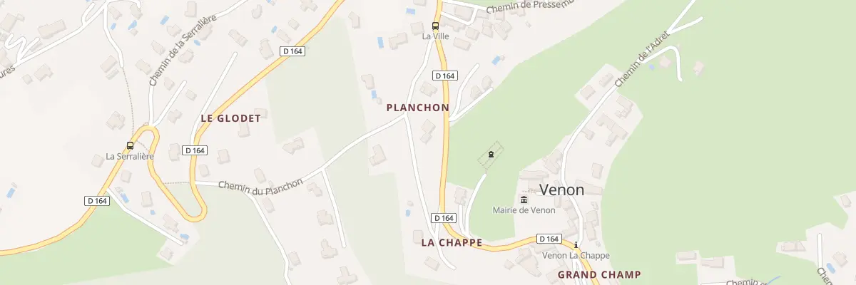 Plan du 85 Chem de la Chappe à Venon