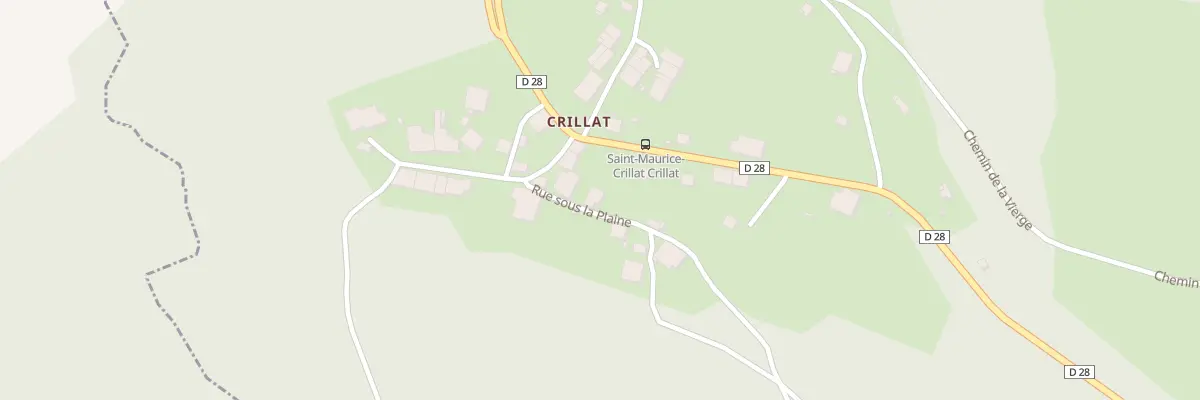 Plan du 2 Rue sous la Plaine à Saint-Maurice-Crillat