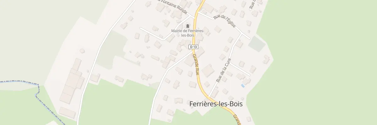 Plan du 1 Rue de la Corvée à Ferrières-les-Bois