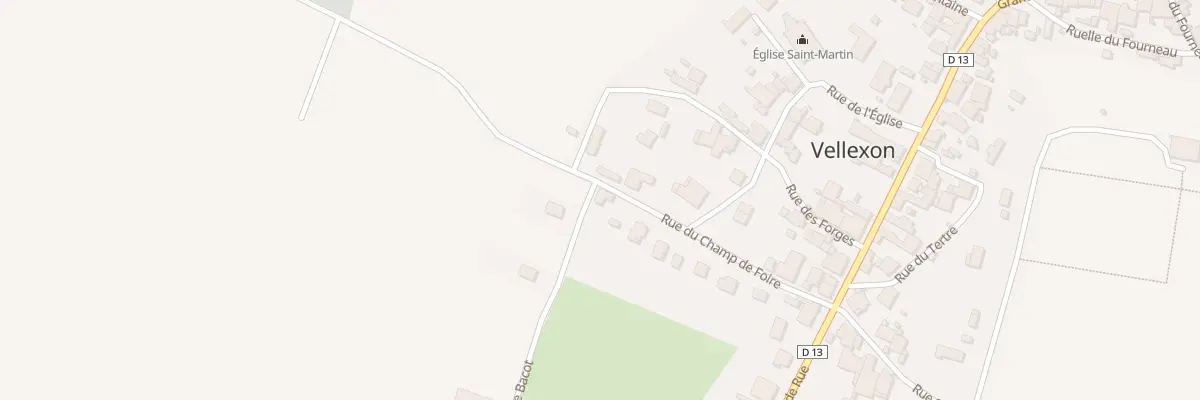 Plan du 1 Rue Bacot à Vellexon-Queutrey-et-Vaudey