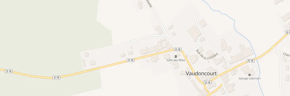 Plan du 38 Rue de la Division Leclerc à Vaudoncourt