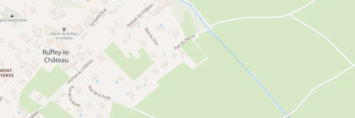 Plan du 12 Rue du Pacrot à Ruffey-le-Château