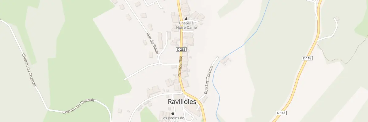 Plan du 12 Grande Rue à Ravilloles