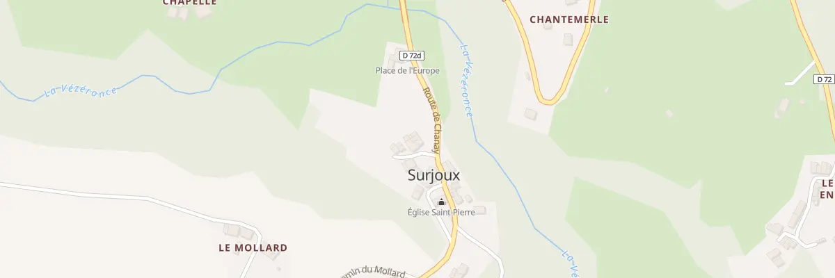 Plan du 2 Imp du Lavoir à Surjoux-Lhopital