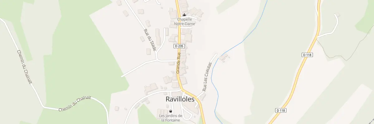 Plan du 10 Grande Rue à Ravilloles