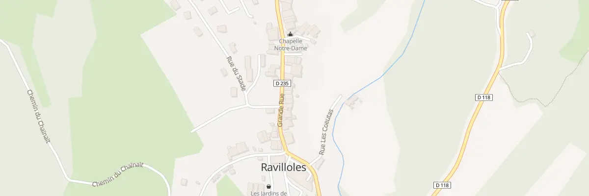 Plan du 14 Grande Rue à Ravilloles