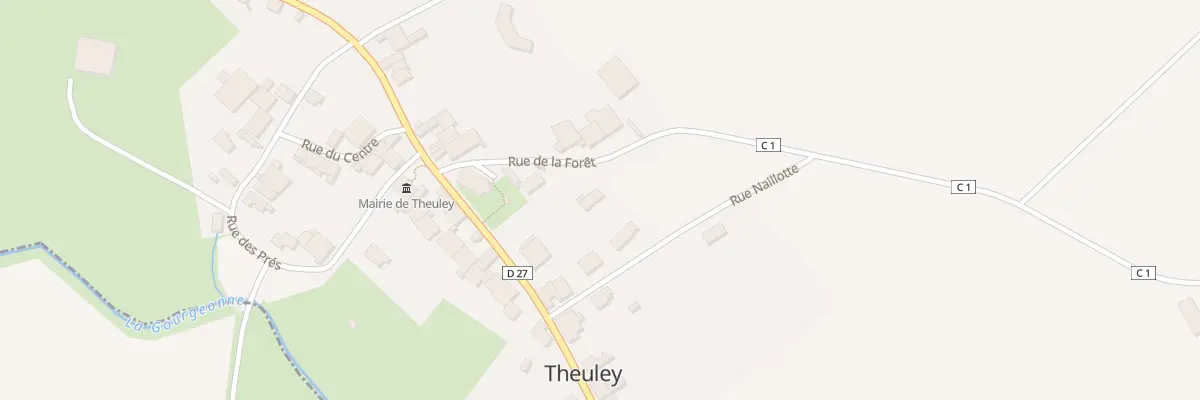 Plan du 4 Rue de la Foret à Theuley