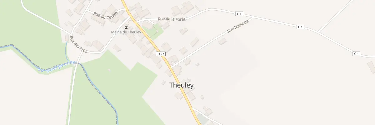 Plan du 2 Rue de Naillotte à Theuley
