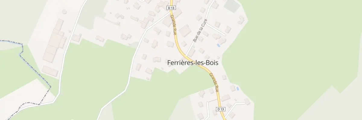 Plan du 14 Gr Grande Rue à Ferrières-les-Bois