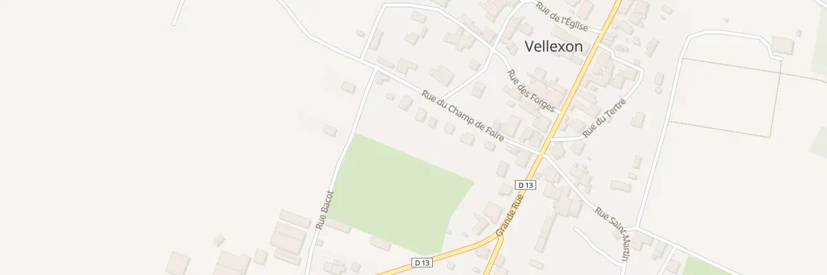Plan du 11 Rue du Champ de Foire à Vellexon-Queutrey-et-Vaudey