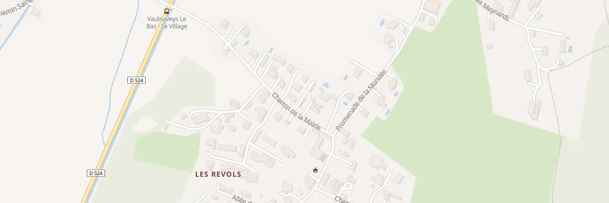 Plan du 68A Rue de la Mairie à Vaulnaveys-le-Bas