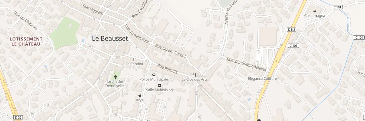 Plan du 5 Rue Professeur Calmette au Beausset