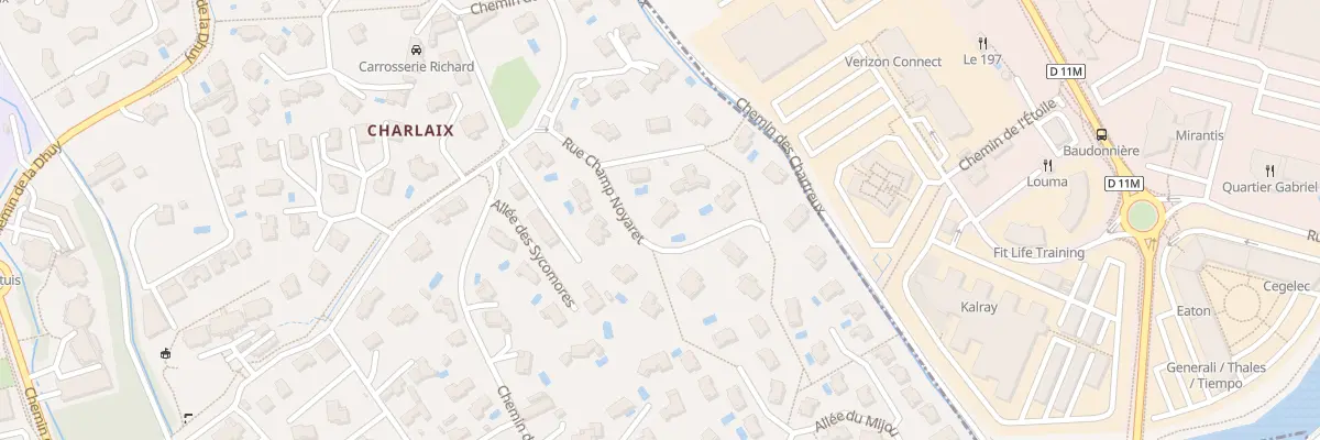 Plan du 25 Rue du Champ Noyaret à Meylan