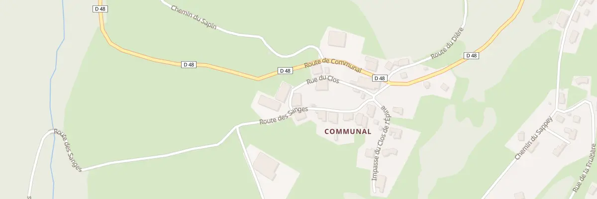 Plan du 118 Rte des Sanges à Champfromier