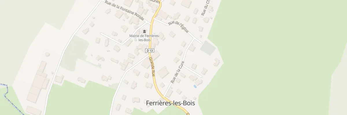 Plan du 1T Rue de la Cure à Ferrières-les-Bois