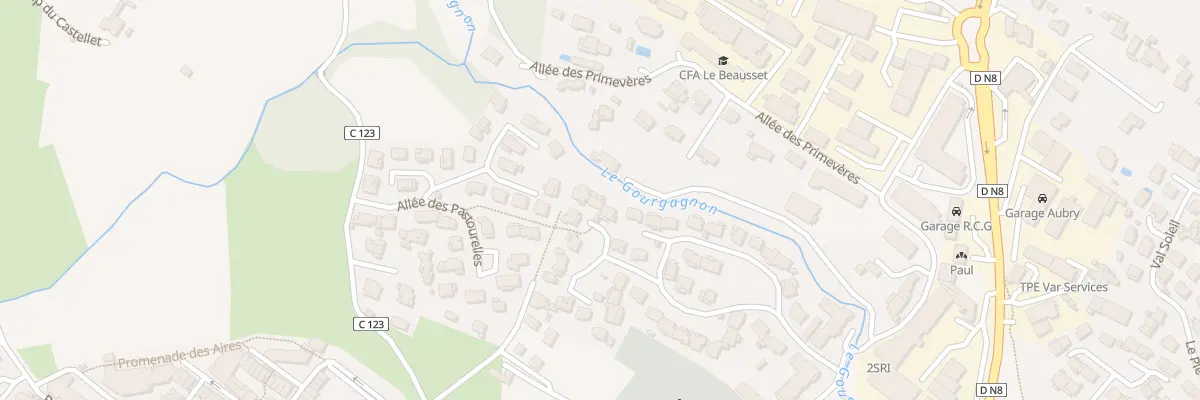 Plan du 23 Rue du Lot la Gouorgo au Beausset