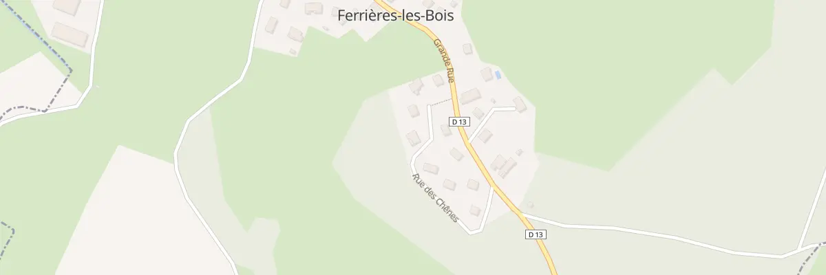 Plan du 10 Rue des Chênes à Ferrières-les-Bois