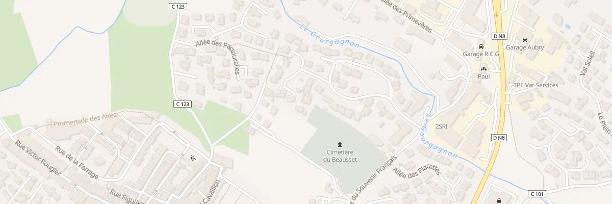 Plan du 13 Rue du Lot la Gouorgo au Beausset
