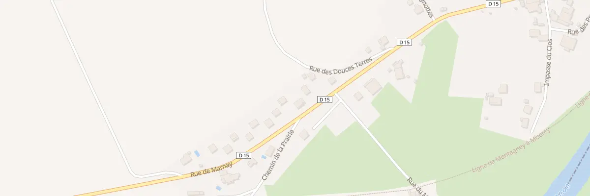 Plan du 10 Rue de Marnay à Brussey