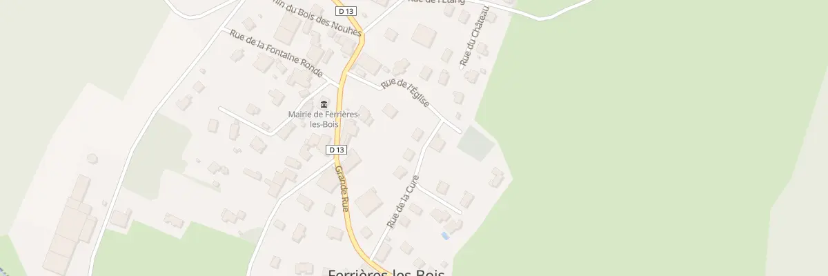 Plan du 5 Rue de la Cure à Ferrières-les-Bois