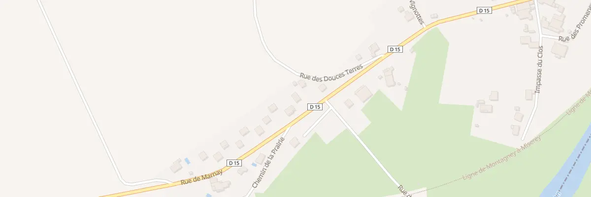 Plan du 8 Rue de Marnay à Brussey