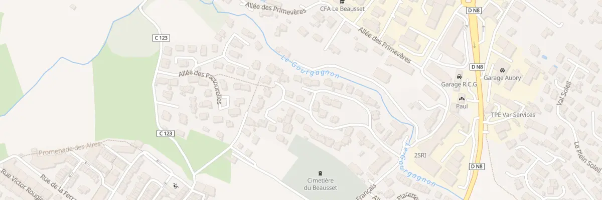 Plan du 26 Rue du Lot la Gouorgo au Beausset