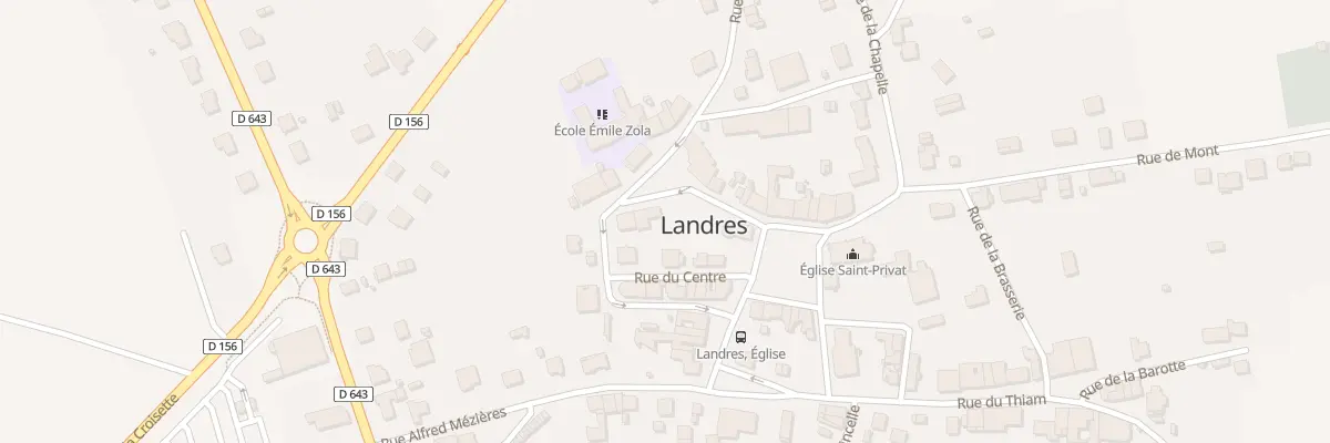 Plan du 1 Rue Raymond Poincaré à Landres