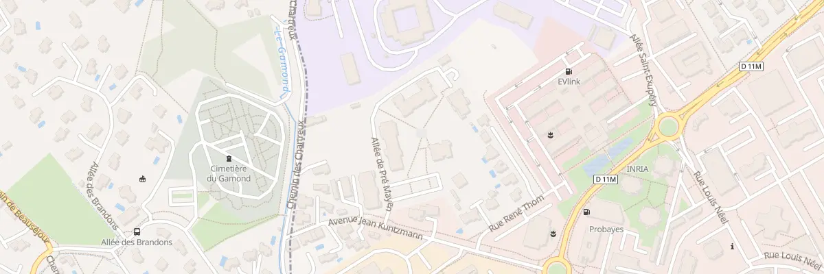 Plan du 90 All de Pré Mayen à Montbonnot-Saint-Martin