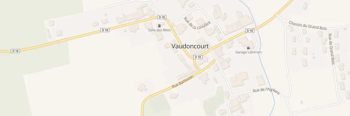 Plan du 13 Rue de la Division Leclerc à Vaudoncourt