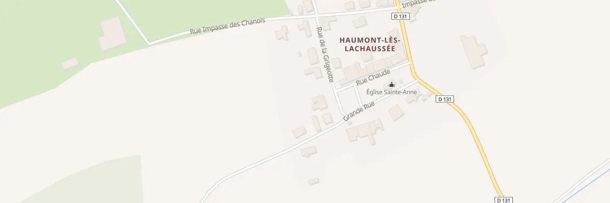 Plan du 7 Rue de la Grigeotte à Lachaussée