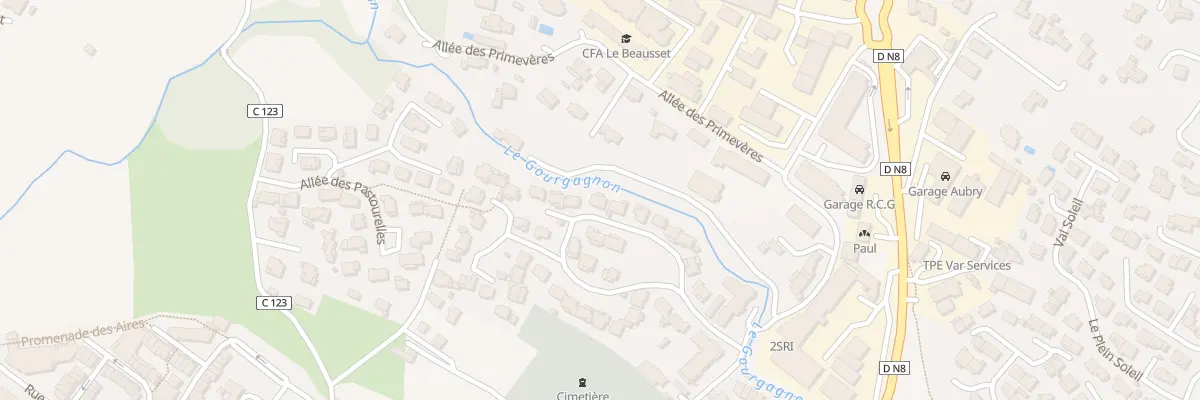 Plan du 30 Rue du Lot la Gouorgo au Beausset