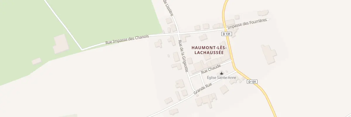 Plan du 13 Rue de la Grigeotte à Lachaussée