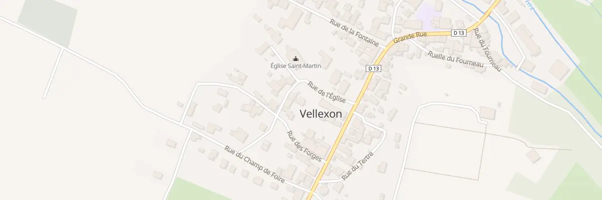 Plan du 1 Pl de l’Eglise à Vellexon-Queutrey-et-Vaudey