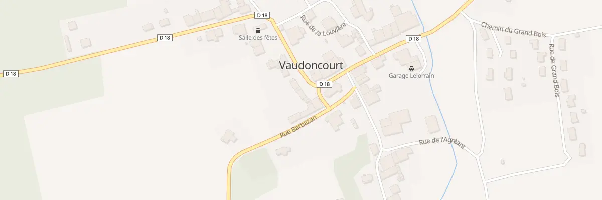 Plan du 11 Rue de la Division Leclerc à Vaudoncourt