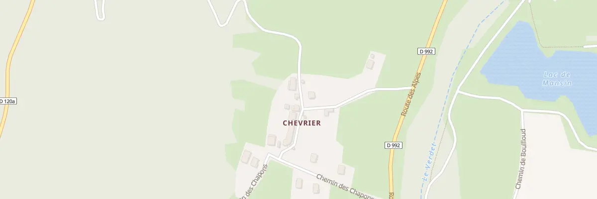 Plan du 25 Che des Pallieres à Anglefort