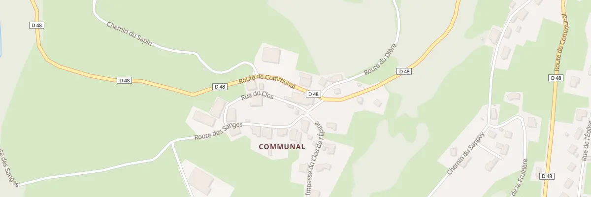 Plan de Communal à Champfromier