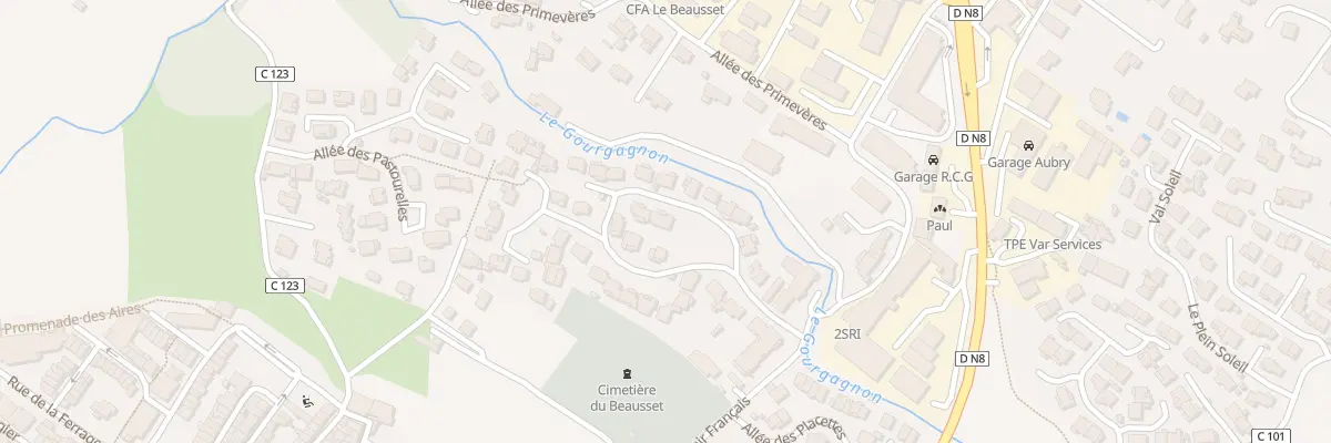 Plan du 42 Rue du Lot la Gouorgo au Beausset