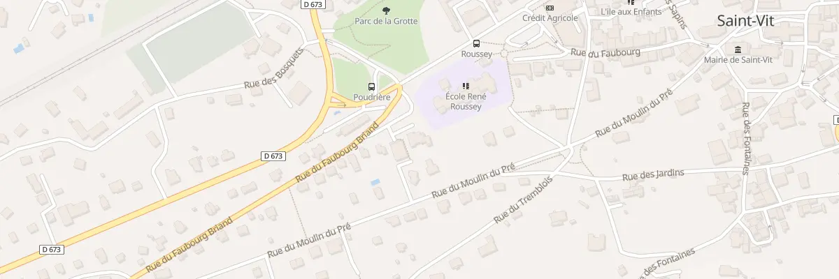Plan du 1 Rue du Faubourg Briand à Saint-Vit