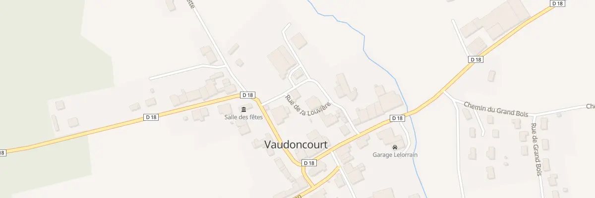 Plan du 7 Rue de la Louvière à Vaudoncourt