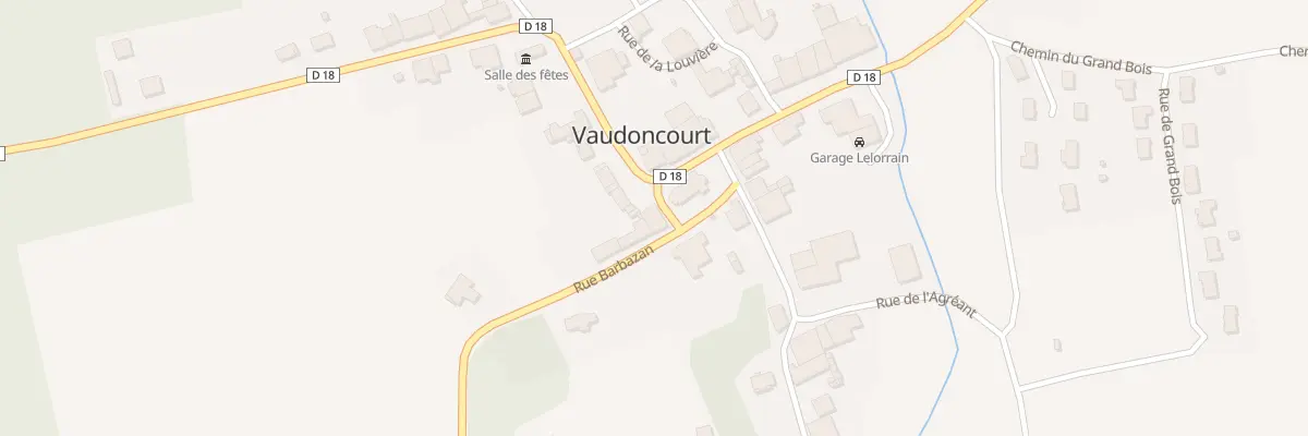 Plan du 2 Rue Barbazan à Vaudoncourt