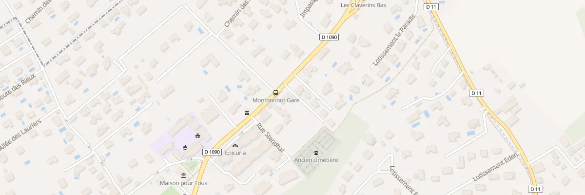 Plan du 954 Rue Général de Gaulle à Montbonnot-Saint-Martin