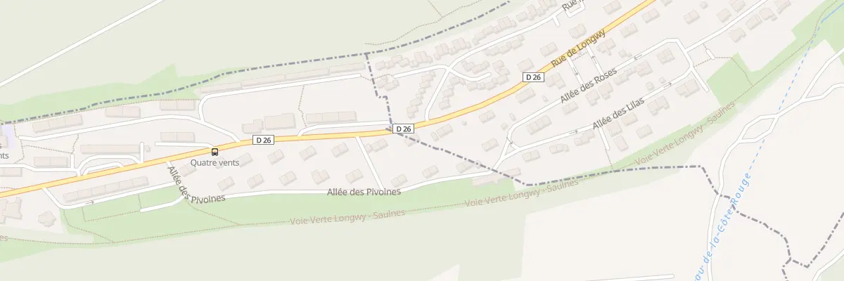 Plan du 105 Rue de Longwy à Saulnes